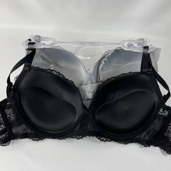 Rene Rofe Lingerie Extreme Push Up Lace Detail Padded Bras 2 pack 36C NEW - Picture 11 of 12